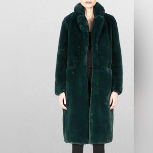 Apparis Emerald Faux Fur Coat